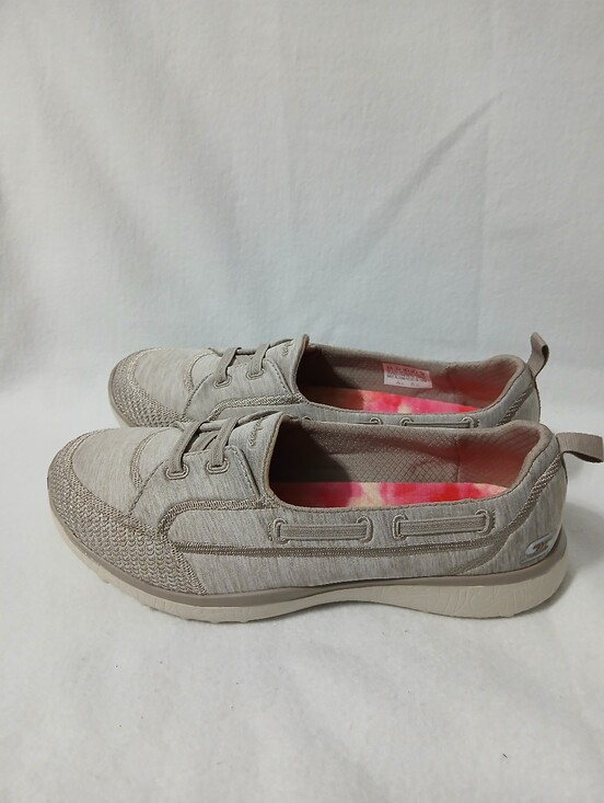 Skechers Shoes - Skechers Women's Beige/Tan Slip-On Moccasin Sneaker Size 8.5